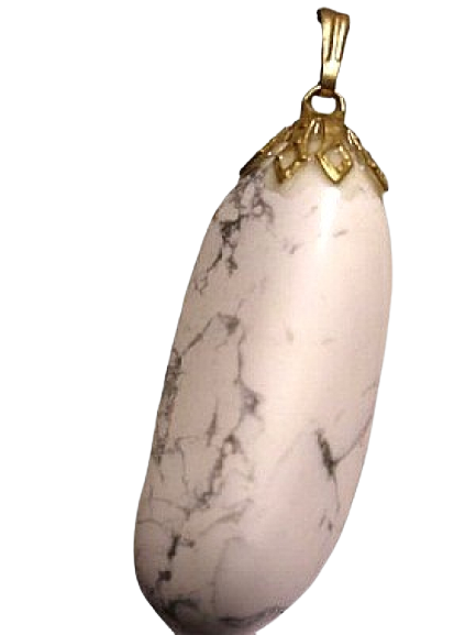 Pendentif Pierre Roulée Howlite