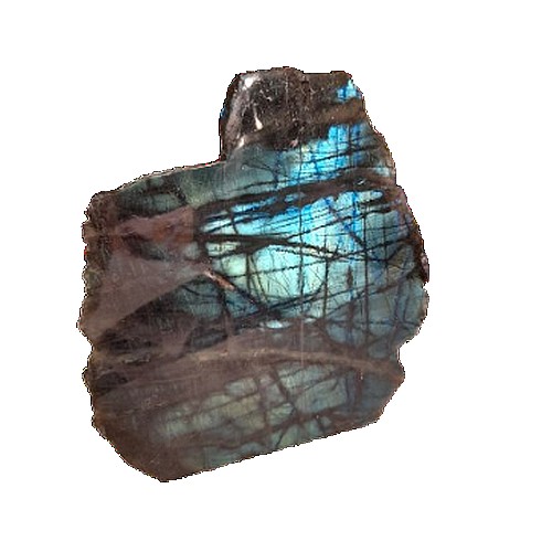 Energesens 1 face polie coupe brut Labradorite N° 1