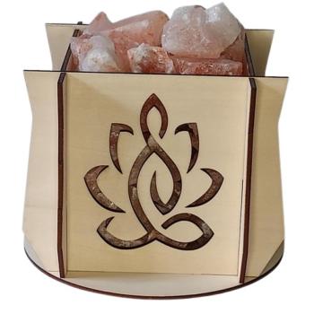 ILLUMINESENS Lampe de sel de l'Himalaya Modèle Fleur de Lotus