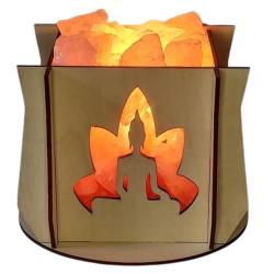 ILLUMINESENS Lampe de sel de l'Himalaya Modèle  Bouddha Lotus