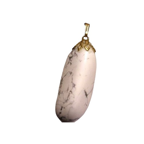 Pendentif Pierre Roulée Howlite