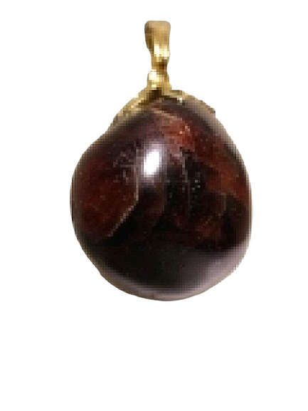 Pendentif Pierre Roulée Grenat