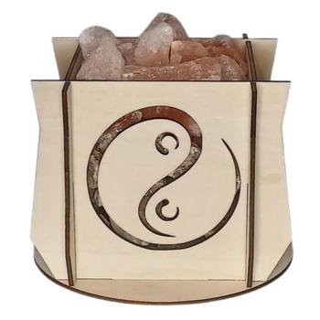 ILLUMINESENS Lampe de sel de l'Himalaya Modèle Yin Yang