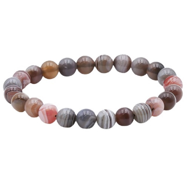 Bracelet Agate de Botswana 