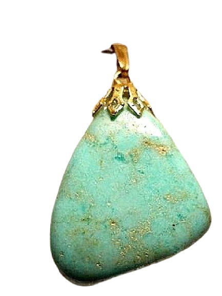 Pendentif Pierre Roulée Chrysoprase