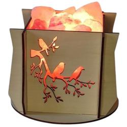 ILLUMINESENS Lampe de sel de l'Himalaya Modèle Oiseaux