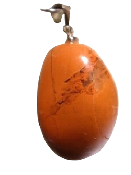 Pendentif Pierre Roulée Jaspe rouge