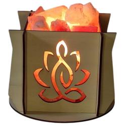 ILLUMINESENS Lampe de sel de l'Himalaya Modèle Fleur de Lotus