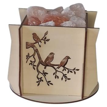 ILLUMINESENS Lampe de sel de l'Himalaya Modèle Oiseaux