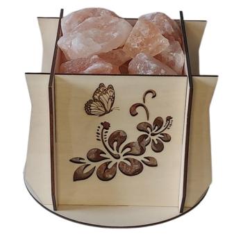 ILLUMINESENS Lampe de sel de l'Himalaya Modèle Papillon