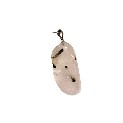 Pendentif Pierre Roulée Quartz Tourmaline