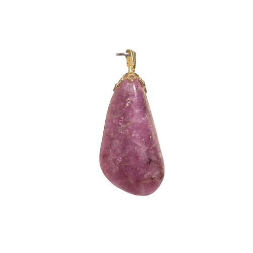 Pendentif Pierre Roulée Lépidolite