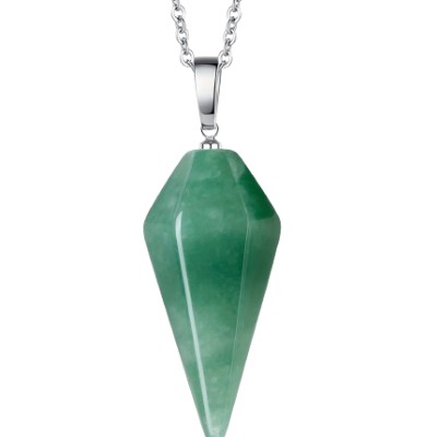 Pendentif Géométrique forme conique en Aventurine