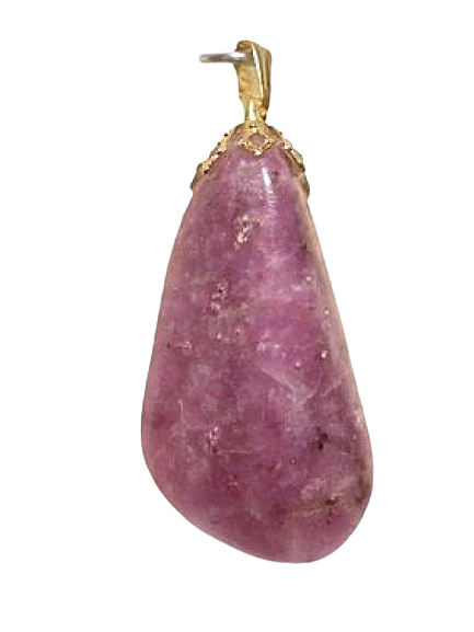 Pendentif Pierre Roulée LEPIDOLITE