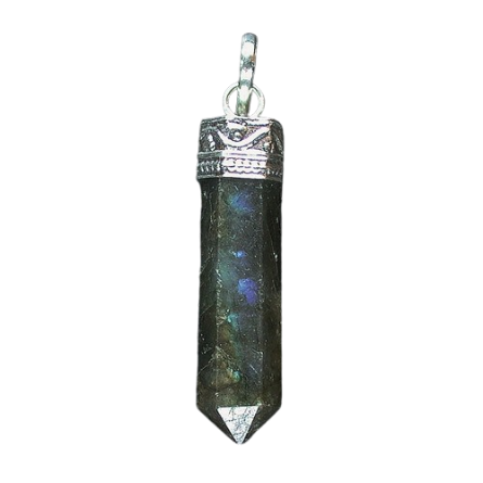 Pendentif Pointe Polie en Labradorite