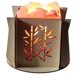 ILLUMINESENS Lampe de sel de l'Himalaya Modèle  Bambou