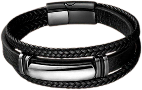 Energesens Bracelet Homme en Hématite 3