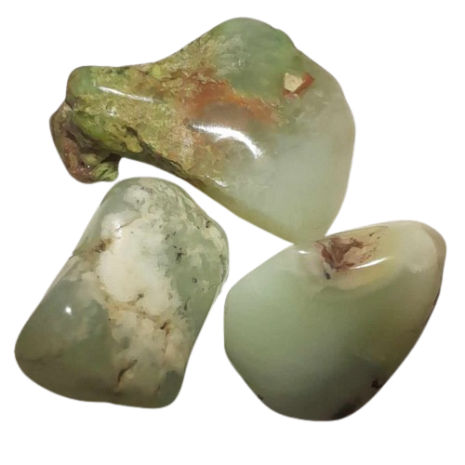 Pierre roulée Chrysoprase du Brésil