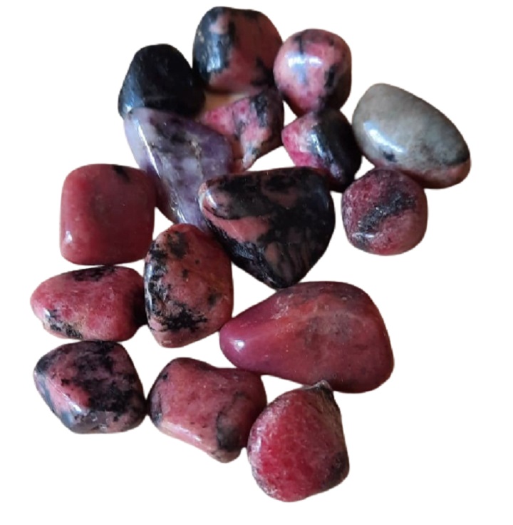 Pierre roulée Rhodonite du Brésil