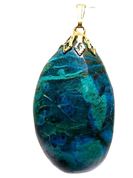 Pendentif Pierre Roulée Chrysocolle