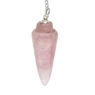 Pendule conique en Quartz rose