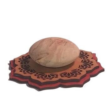 ILLUMINESENS Socle en tilleul 3 + Galet senteur au choix