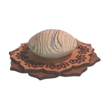 ILLUMINESENS Socle en tilleul 5 + Galet senteur au choix