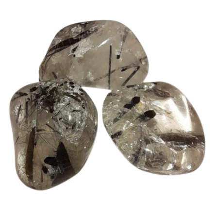 Pierre roulée Quartz Tourmaline du Brésil