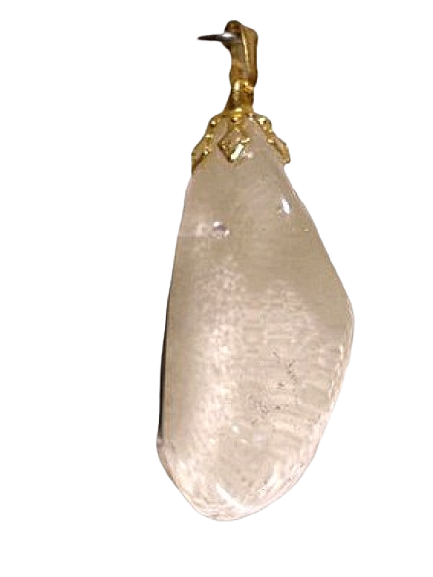 Pendentif Pierre Roulée Cristal de roche