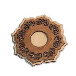 ILLUMINESENS Socle en tilleul 4 + Galet senteur au choix