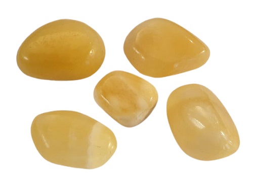 Pierre roulée Calcite jaune Mexique