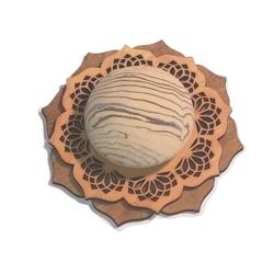 ILLUMINESENS Socle en tilleul 5 + Galet senteur au choix