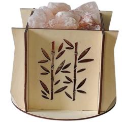 ILLUMINESENS Lampe de sel de l'Himalaya Modèle  Bambou