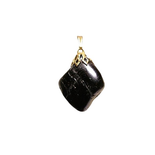 Pendentif Pierre Roulée Tourmaline noire