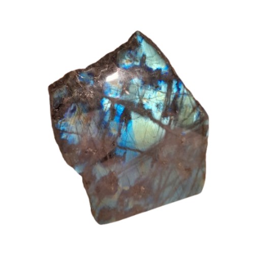 Energesens 2 faces polies coupe brut Labradorite N° 1