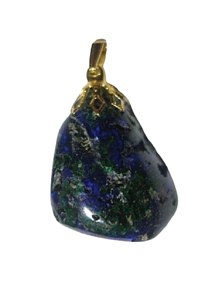 Pendentif Pierre Roulée Azurite 