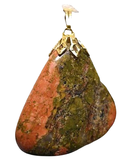 Pendentif Pierre Roulée Unakite